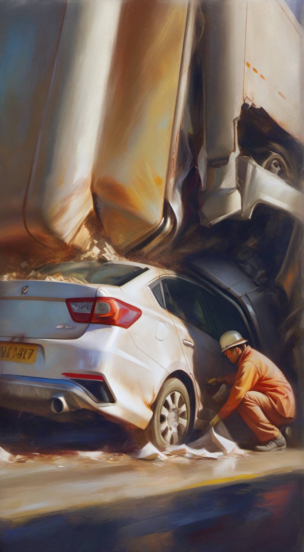 ai character: Stuck Under background