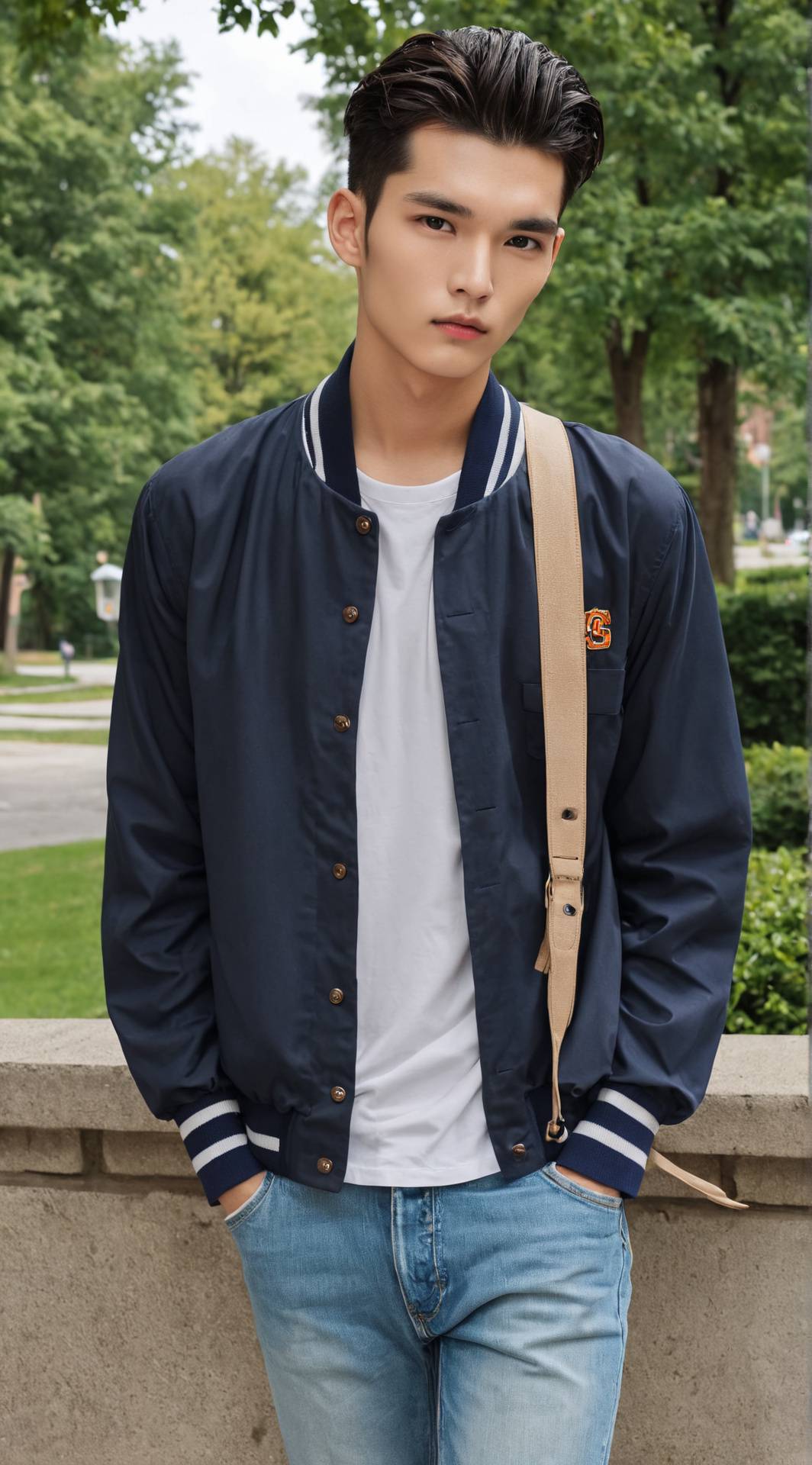 ai character: Paxton Pablo Stone background