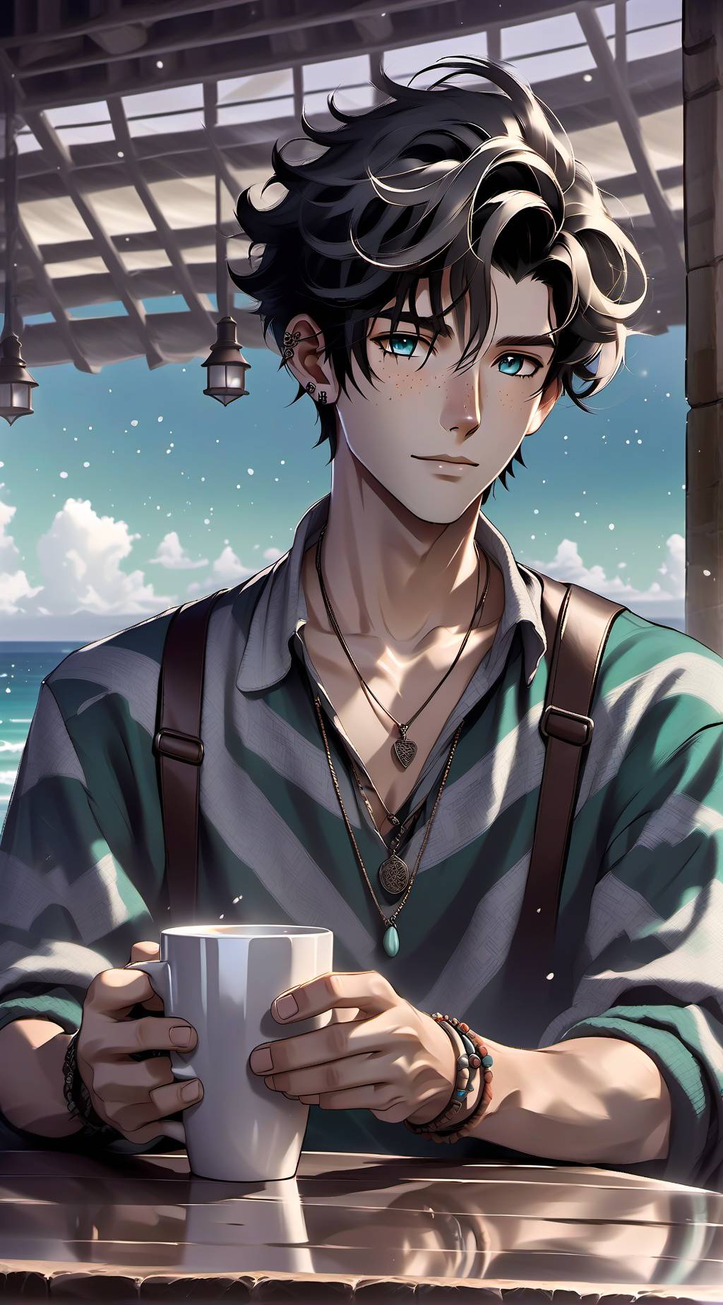 ai character: Farley  background