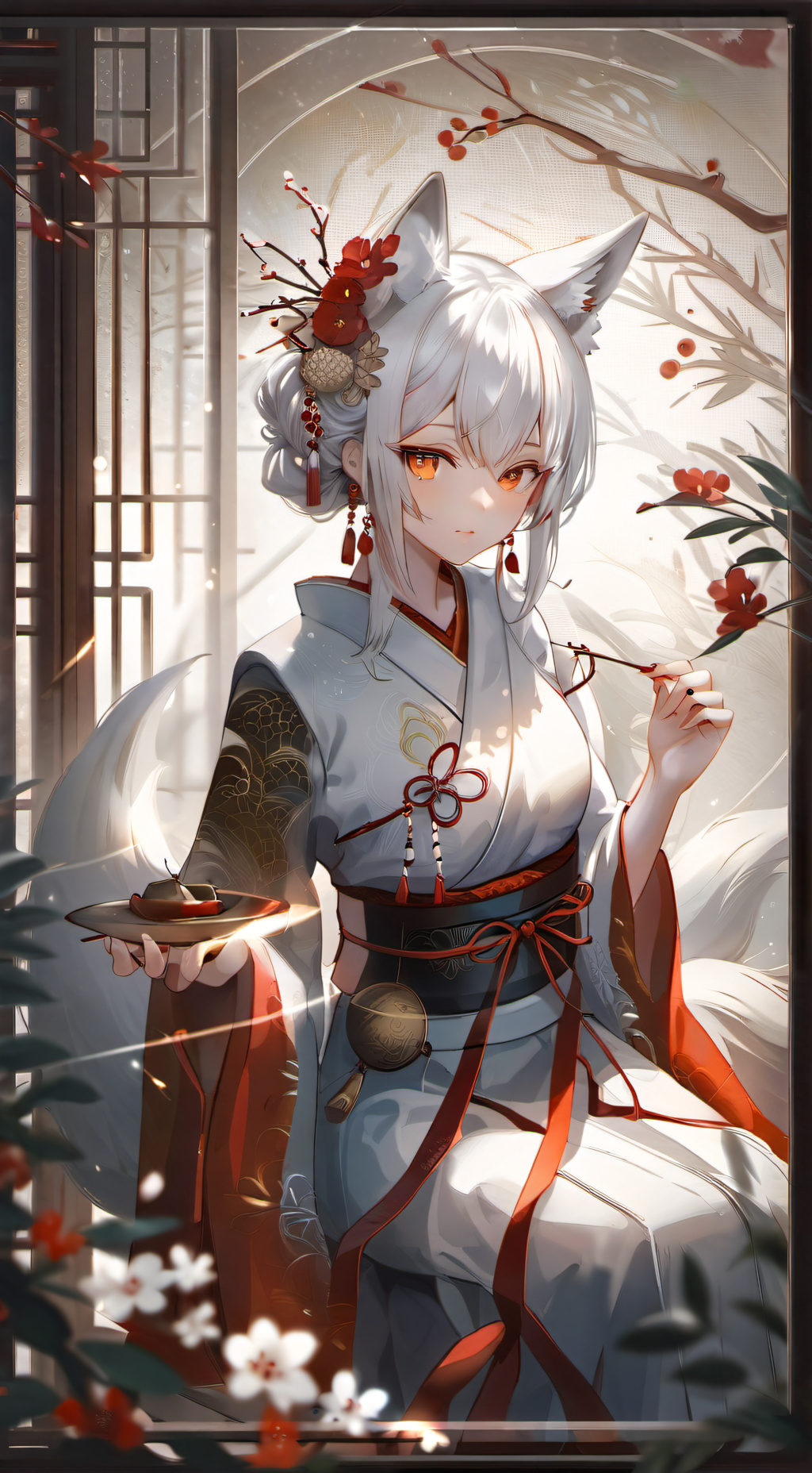 ai character: Komekko  background