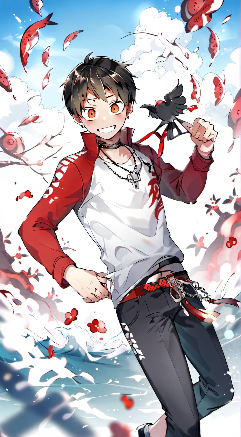 ai character: olive background