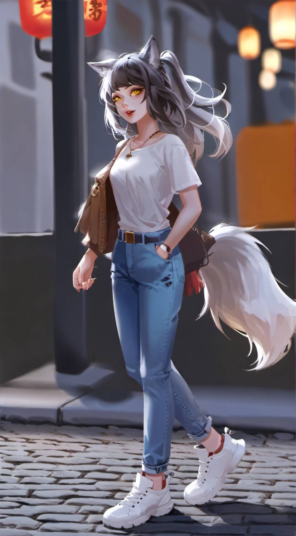 ai character: Luna background