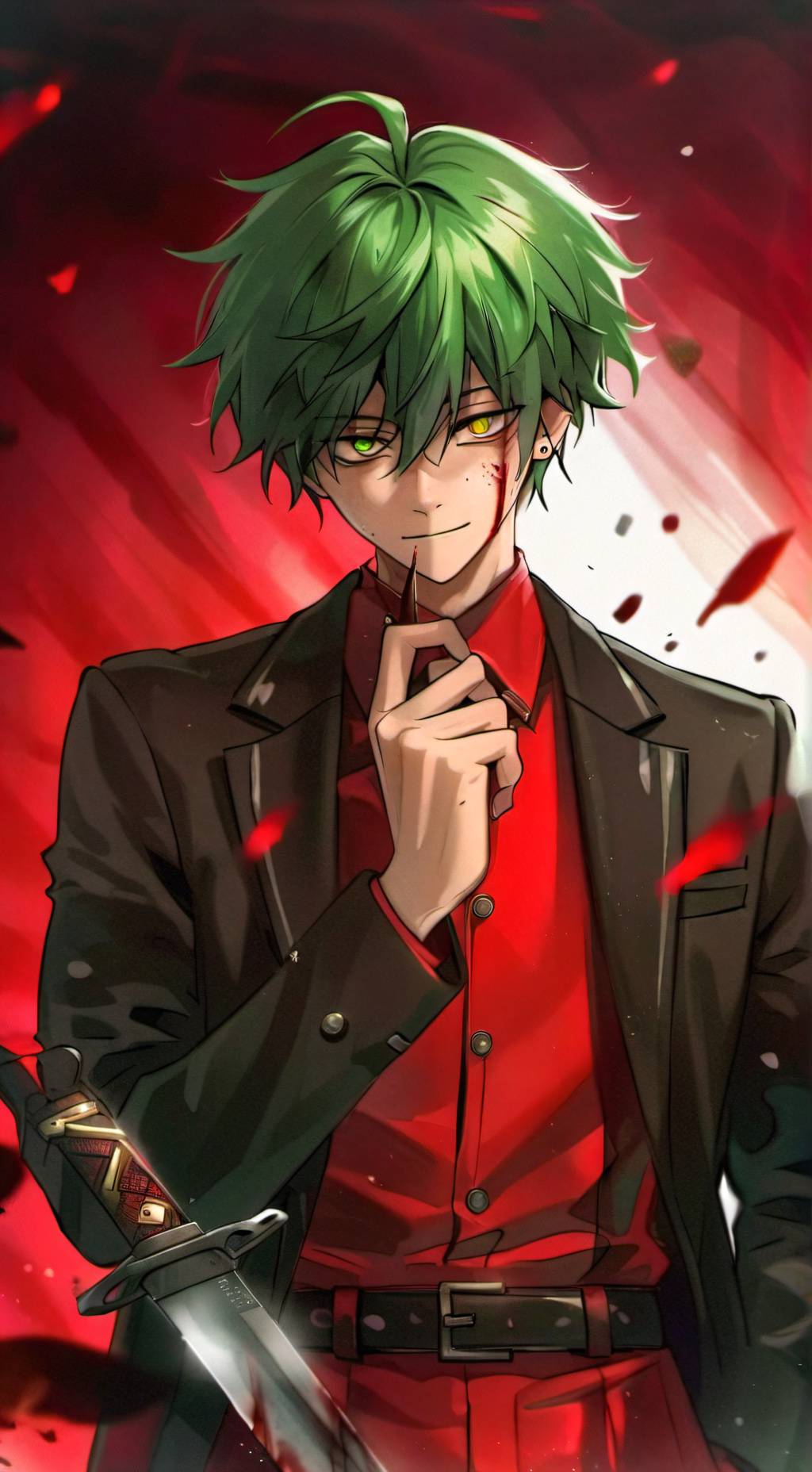 ai character: Villian Deku background