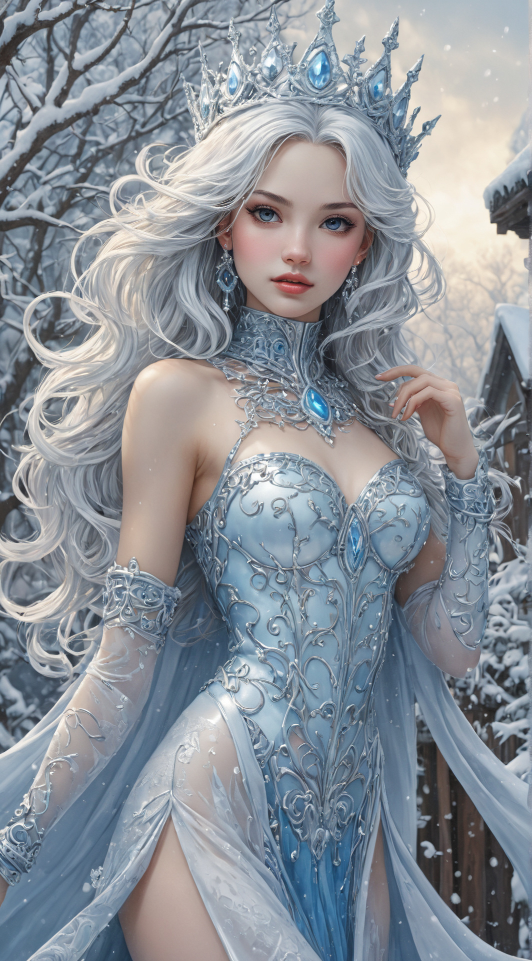 ai character: Queen Frostine background