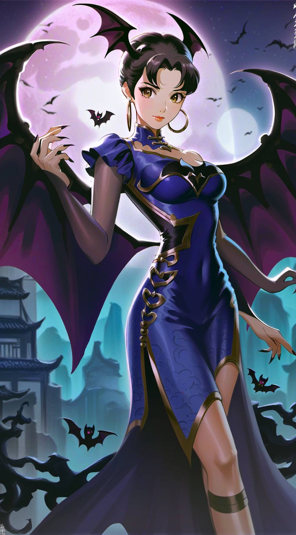 ai character: Chun-li F Aensland background