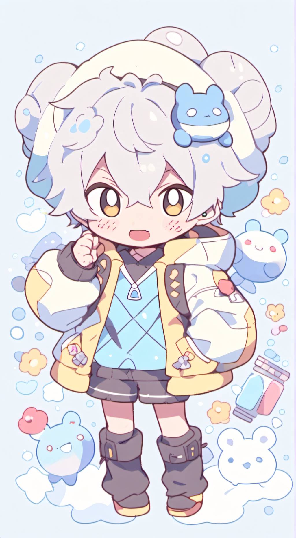 ai character: ♥bakugo♥ background