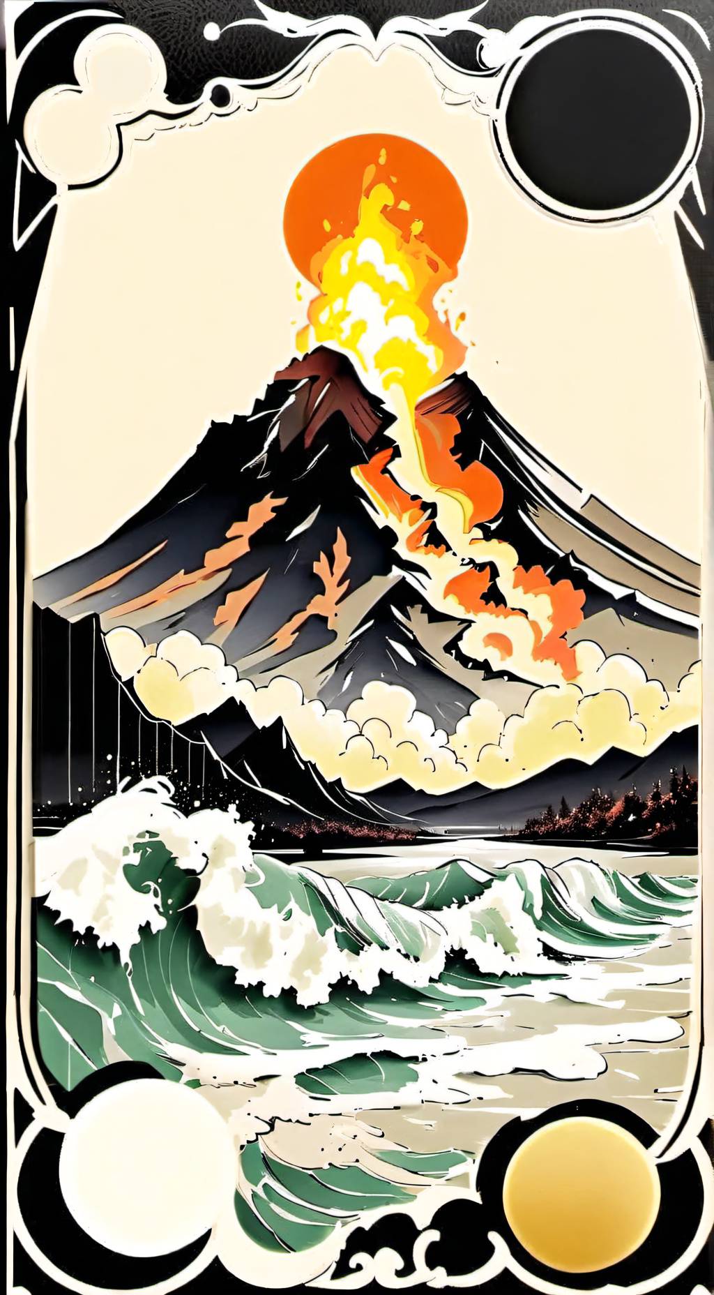 ai character: Lava🌋 background