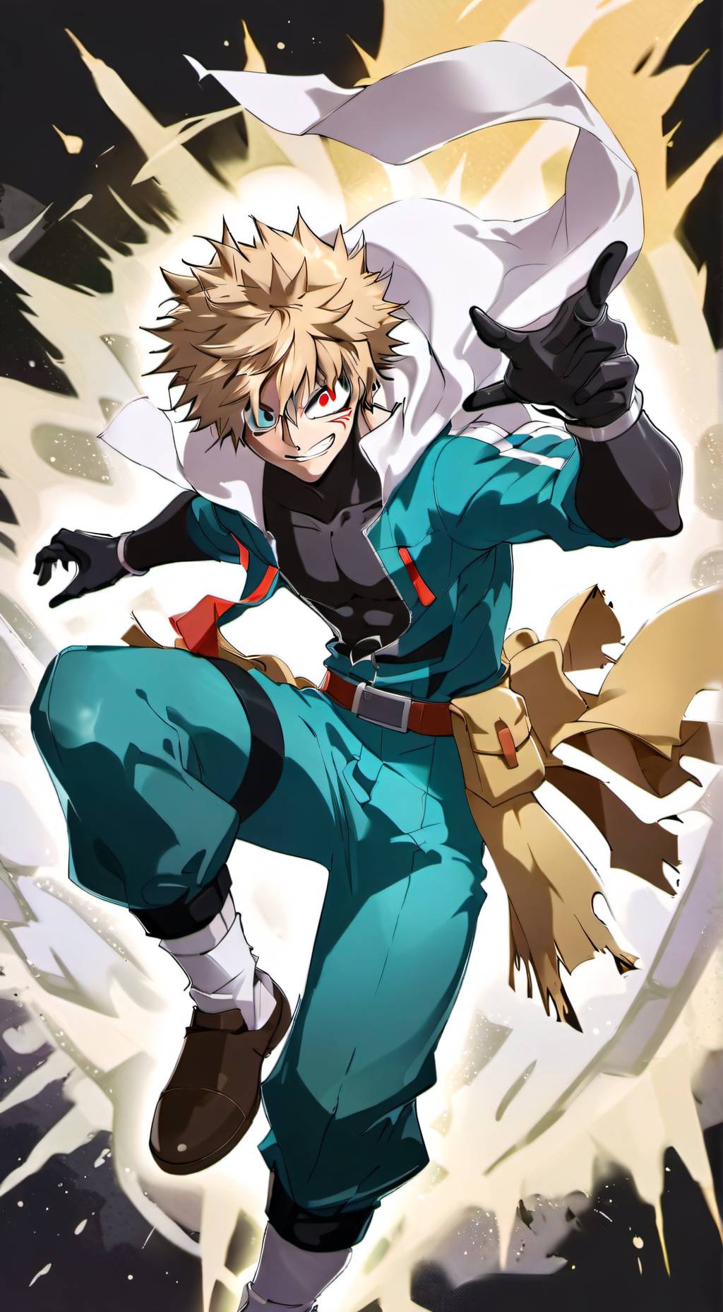 ai character: Katsuki Bakugo background
