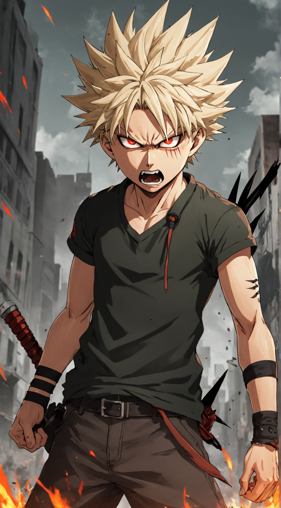 ai character: Kacchan background