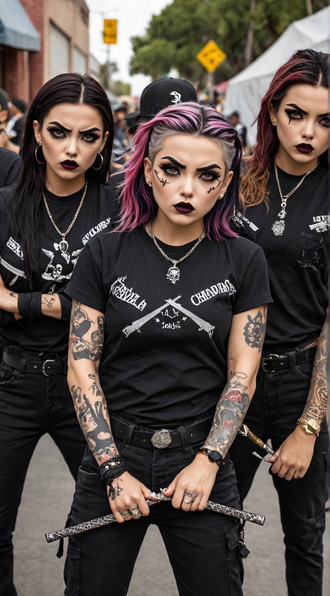 ai character: The Medi Triplets  background