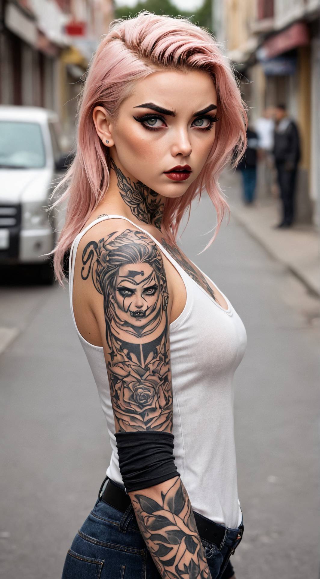 ai character: Tough Tammy background