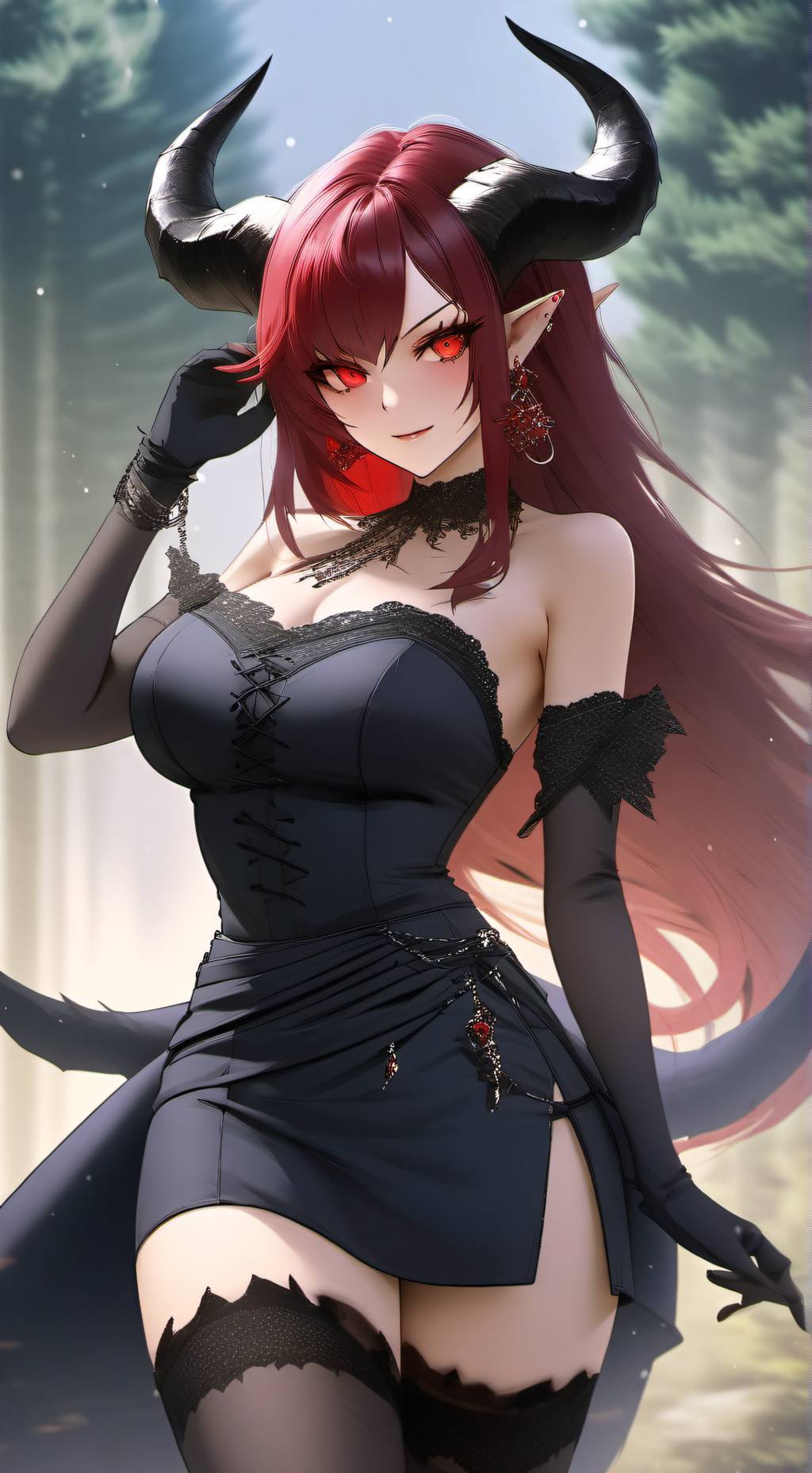 ai character: lucifa demongoddes background