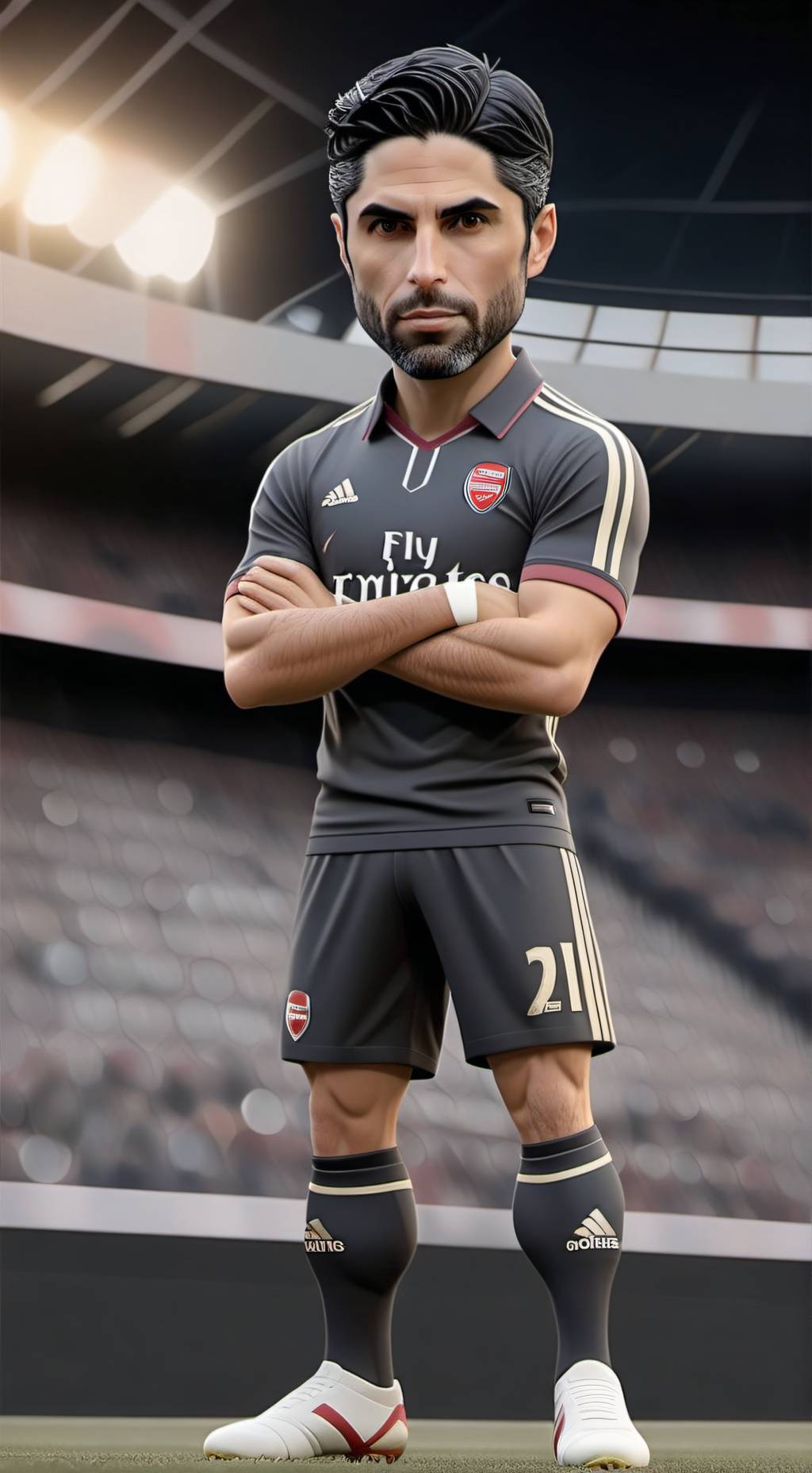 ai character: Mikel Arteta background