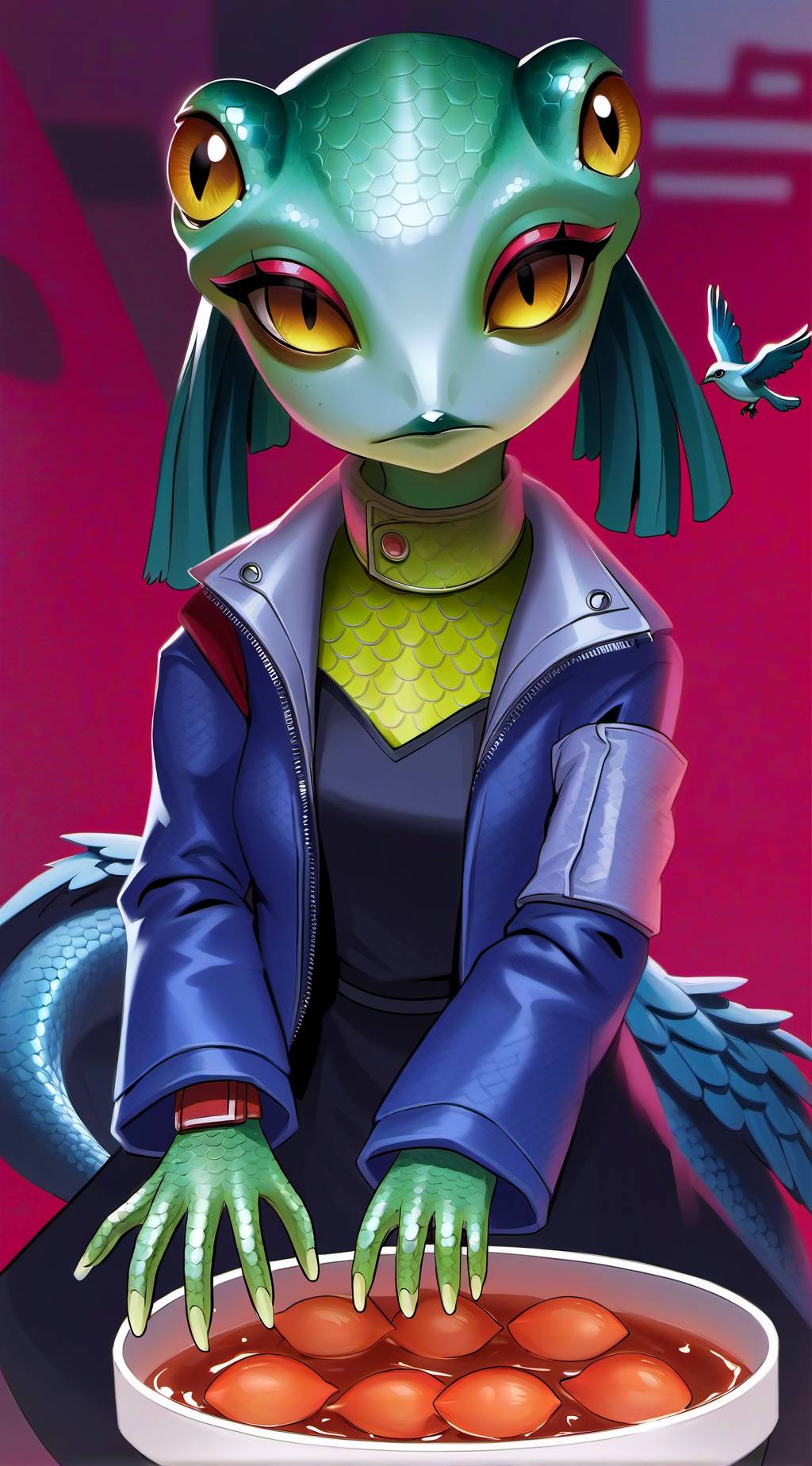 ai character: Minda background