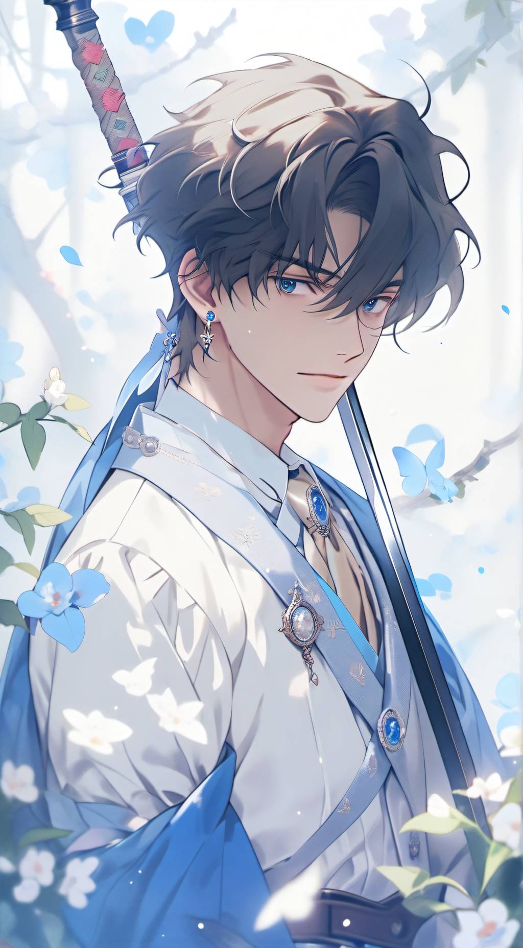 ai character: ·•°words?°•· background