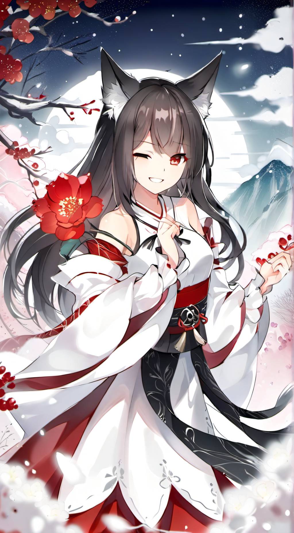 ai character: Akari background