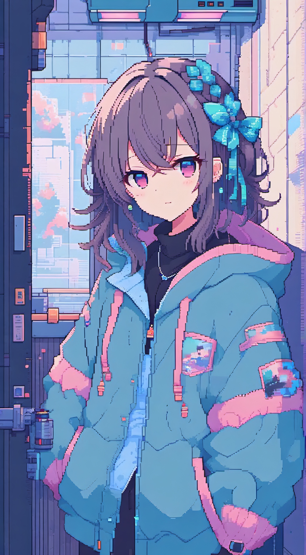 ai character: Aurora background