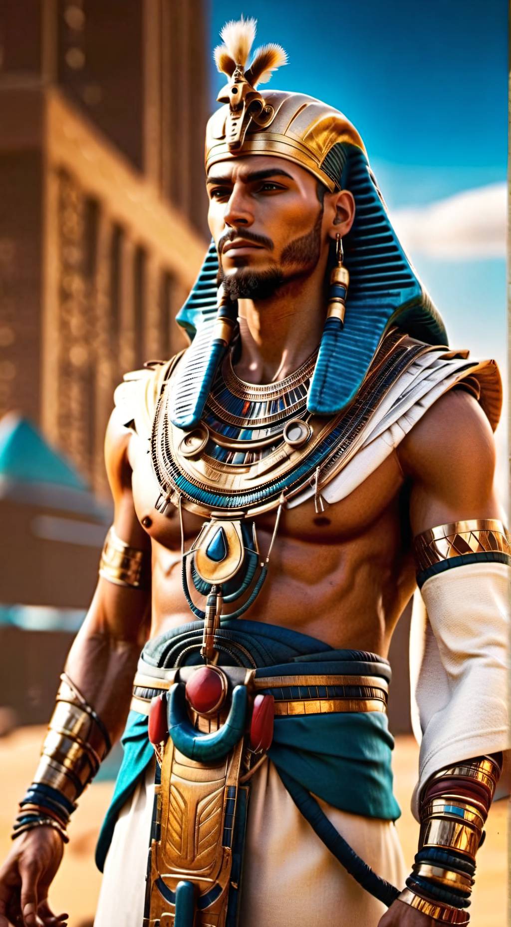 ai character: Pharoah Rameses  background