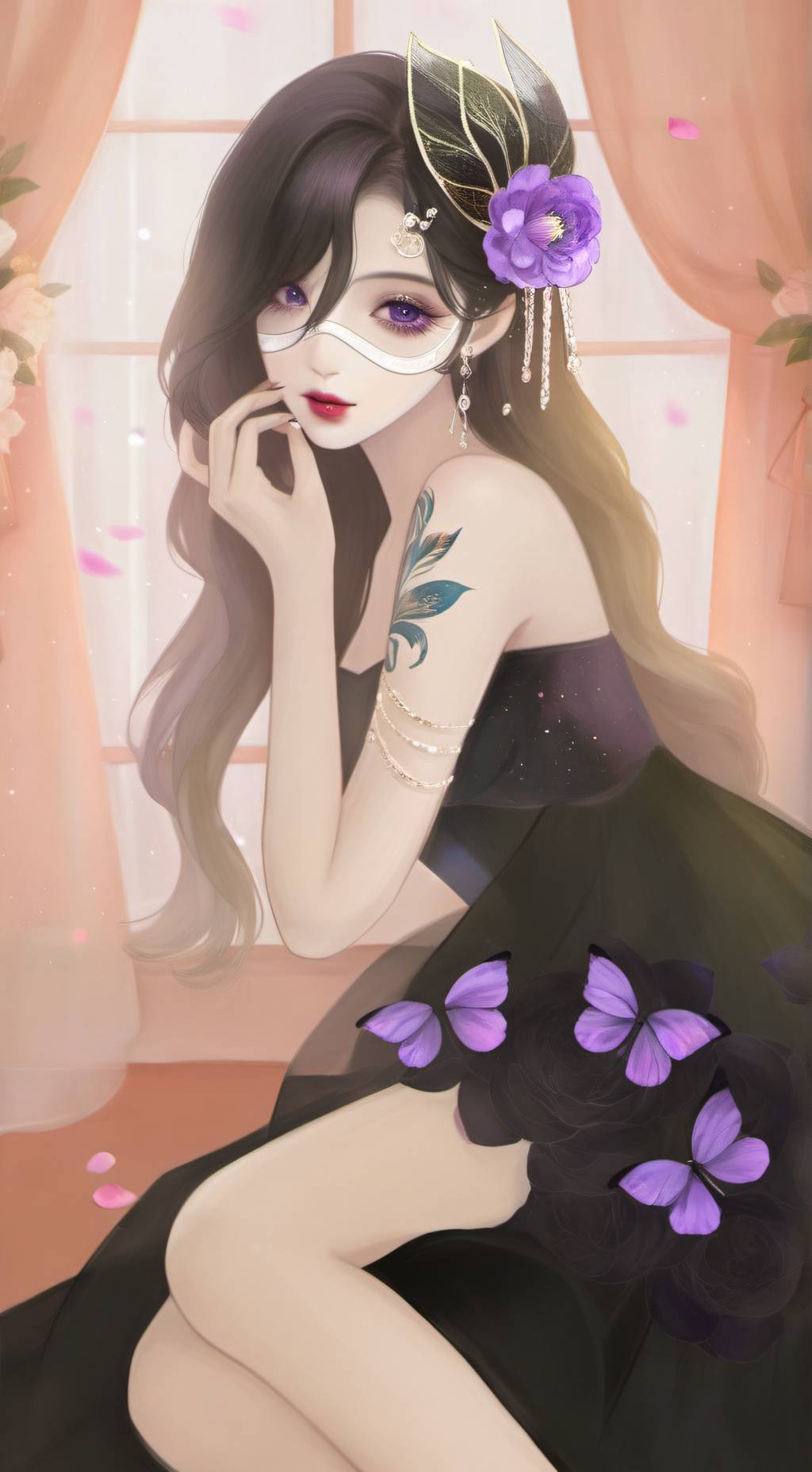 ai character: Lacey moon background