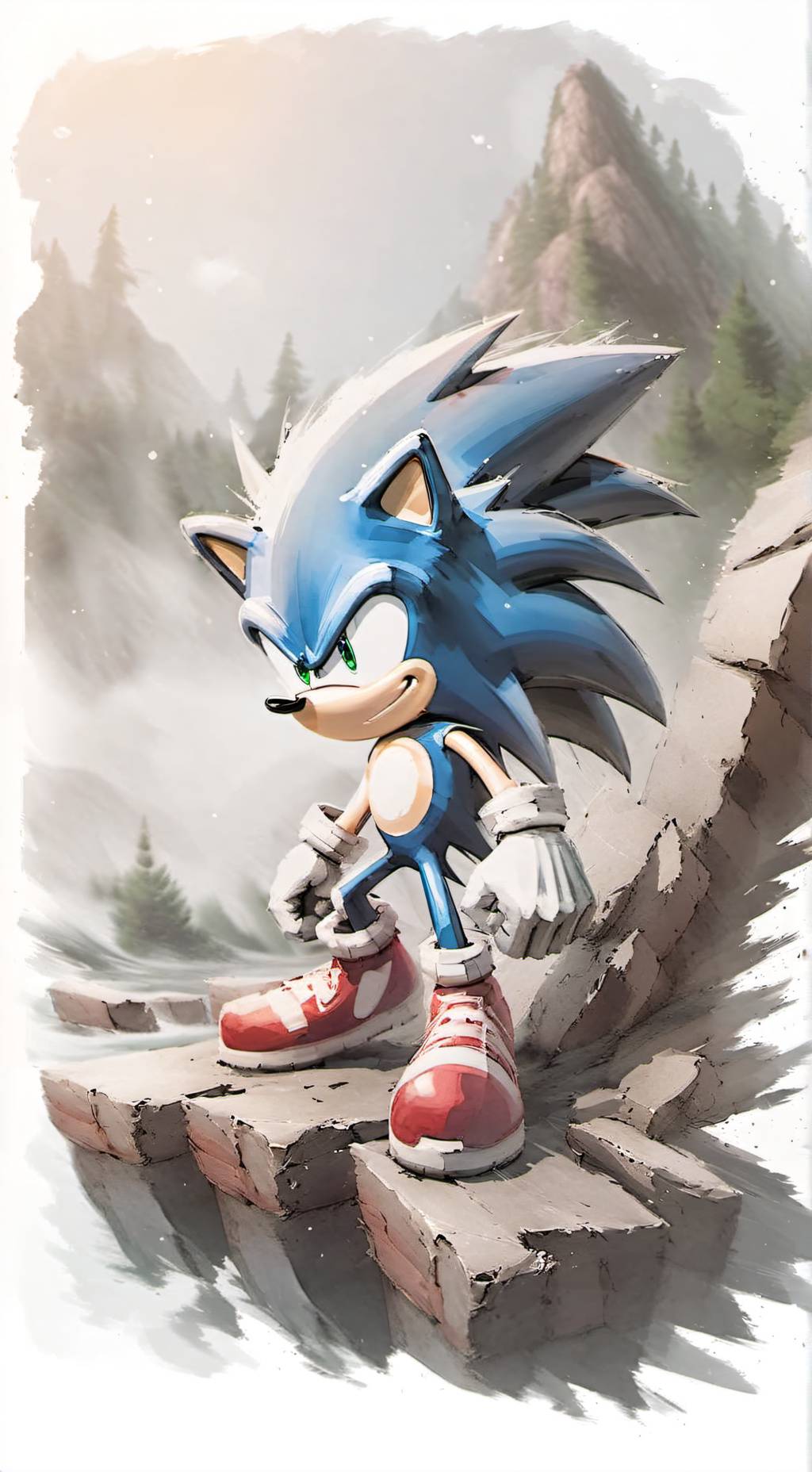 ai character: sonic and friends  background