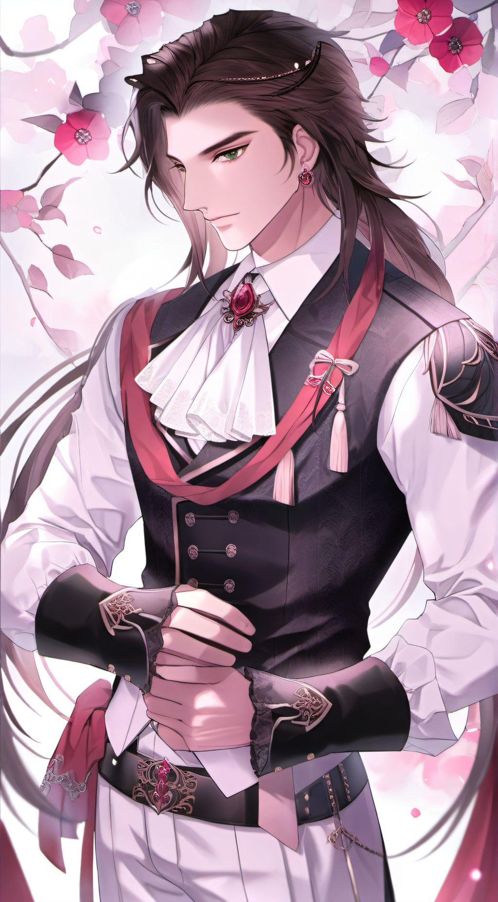 ai character: Harold Red background