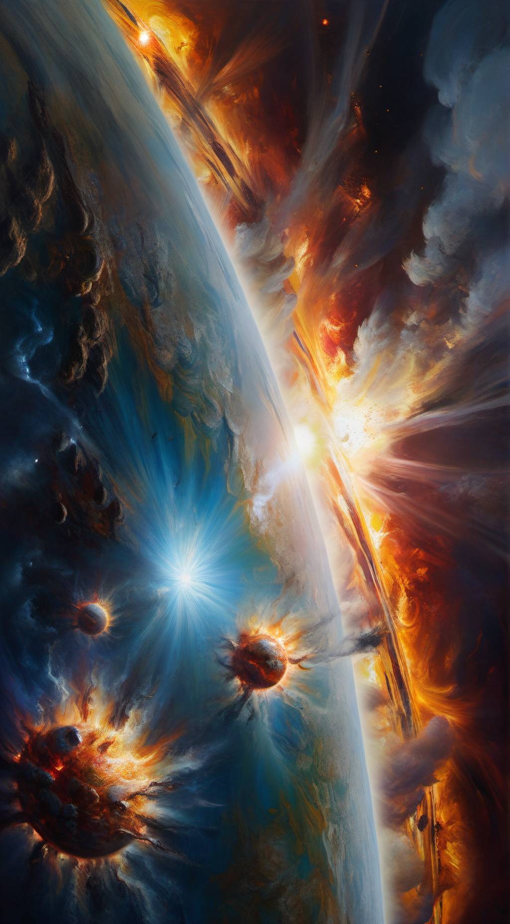 ai character: Final Earth background