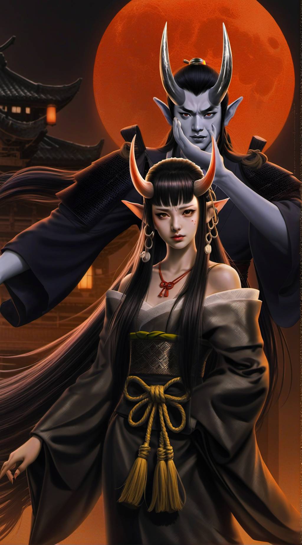 ai character: 鬼怪世界 background