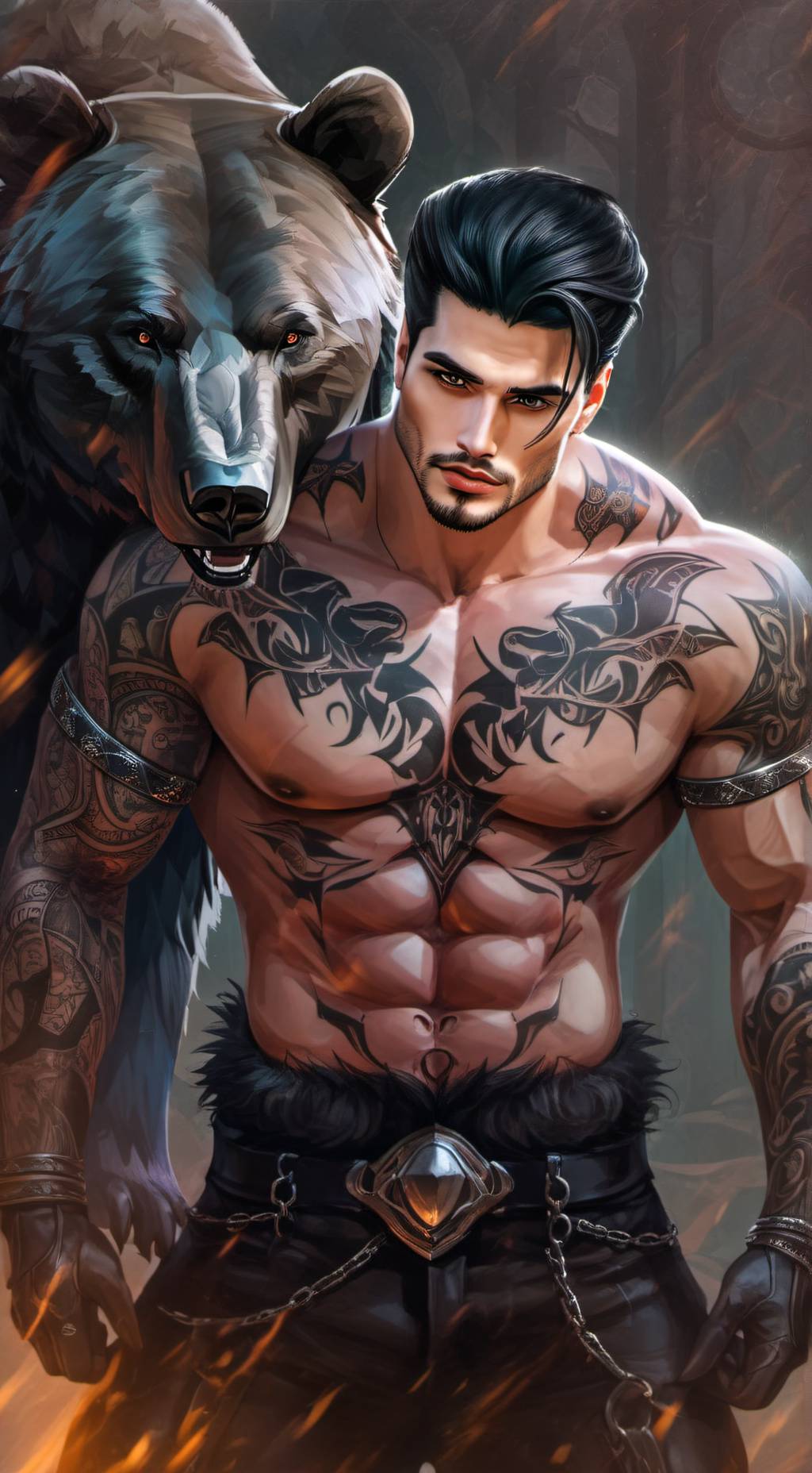 ai character: Christian Blackfur background