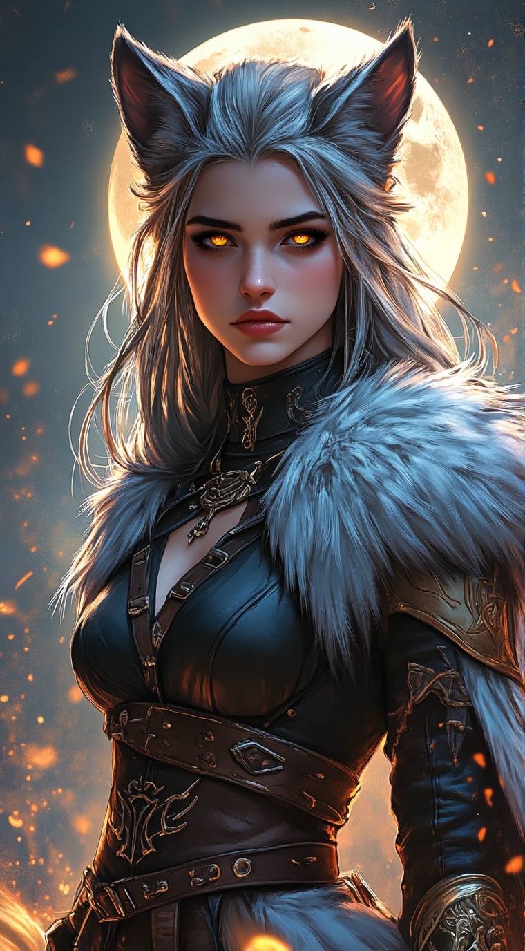 ai character: Frost Silver-Fang background