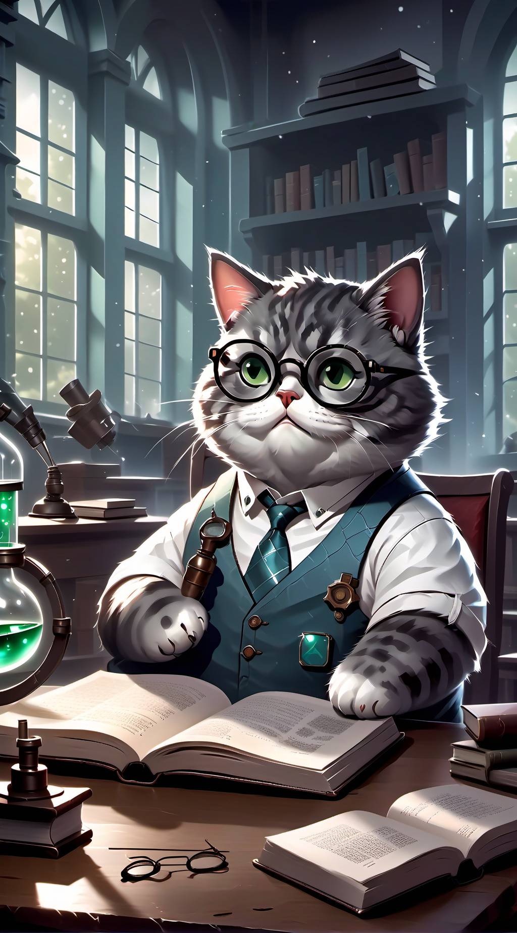 ai character: Кот Фред background