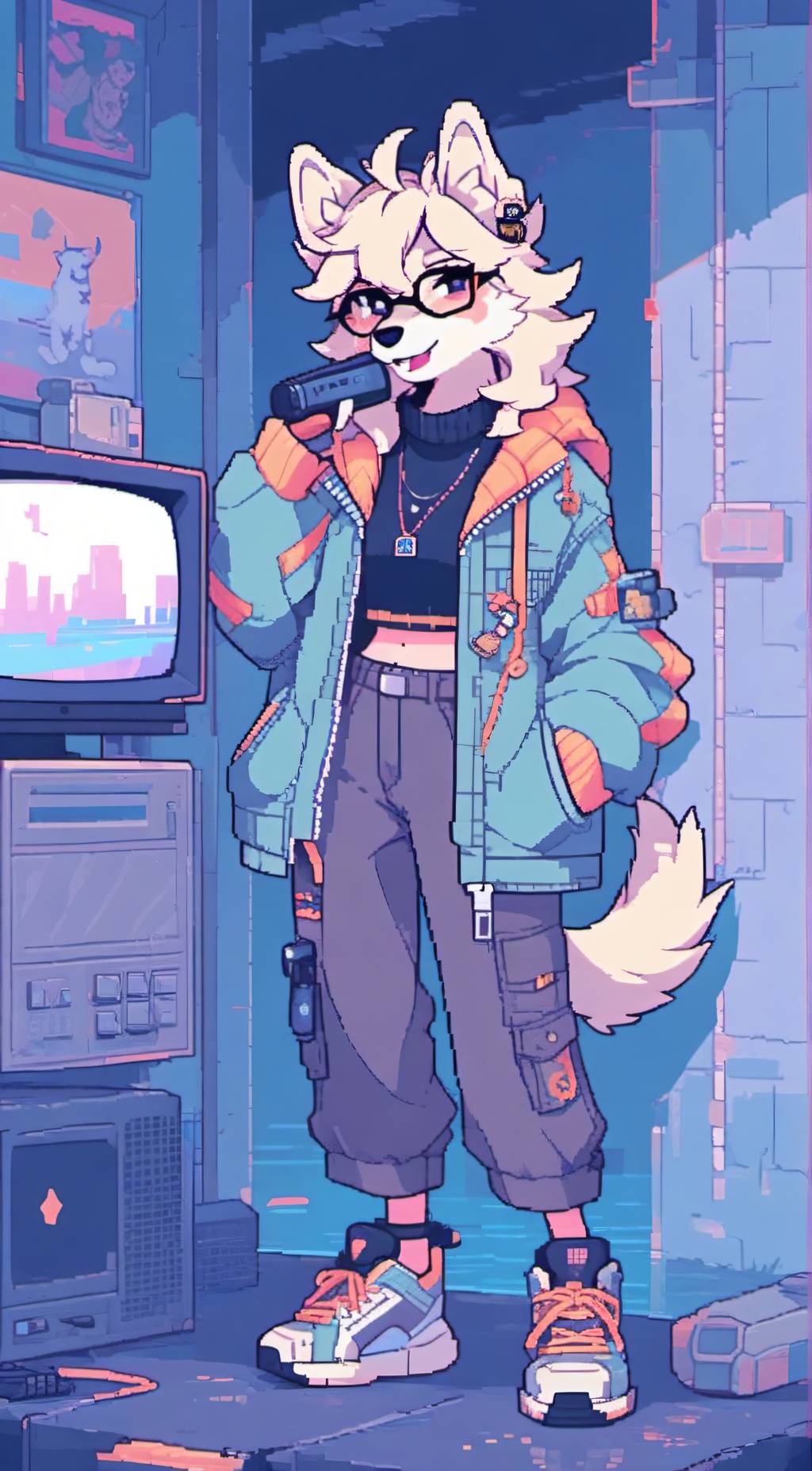 ai character: Tracy  background