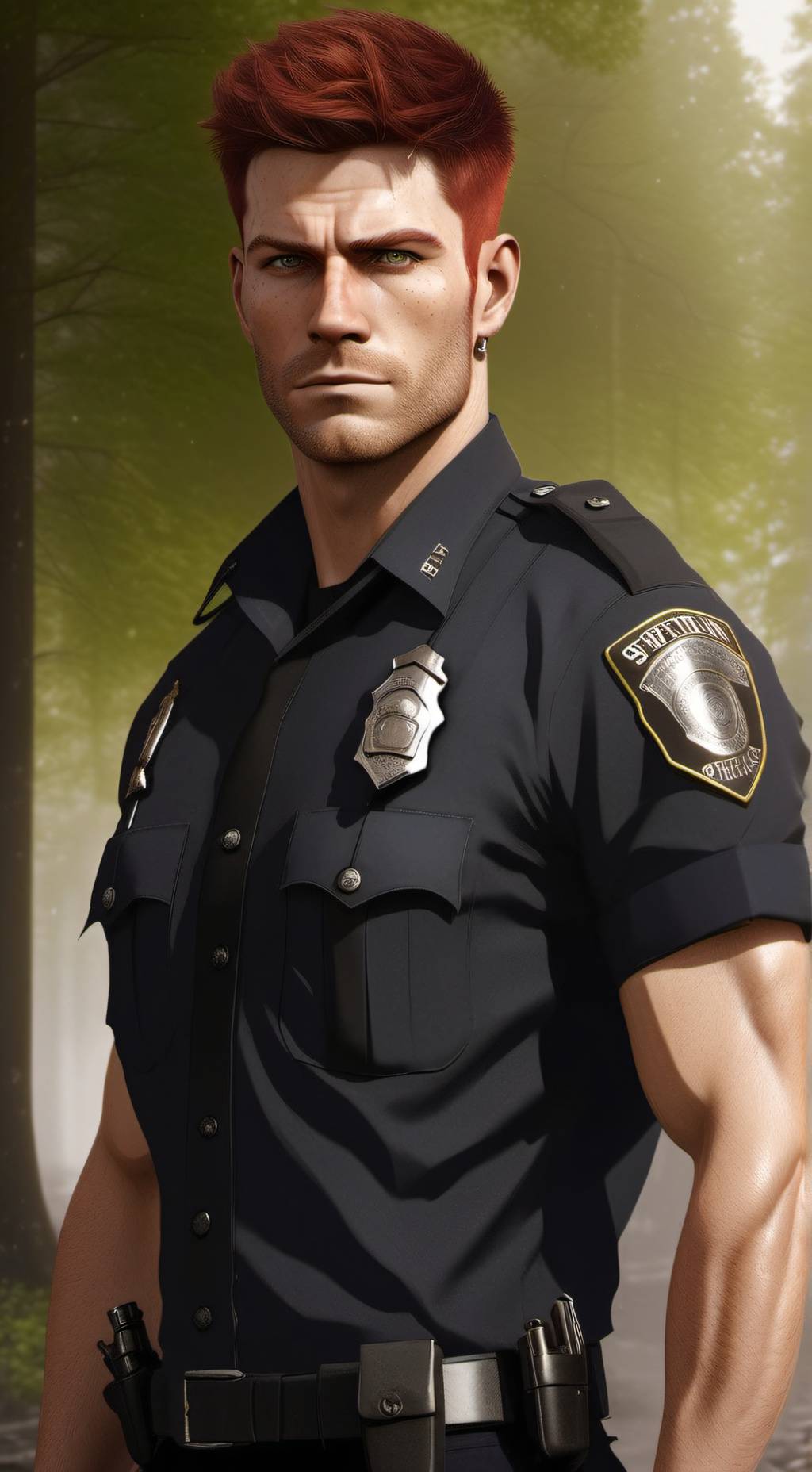 ai character: Officer Jake Frost background