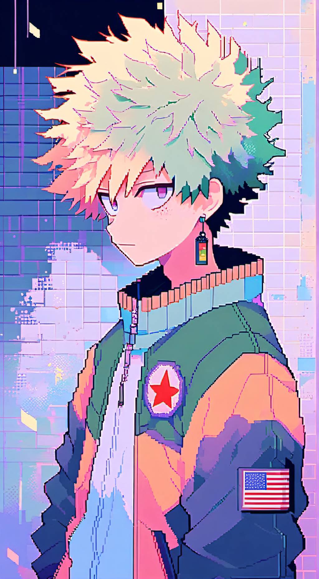 ai character: Mha Bakugo background
