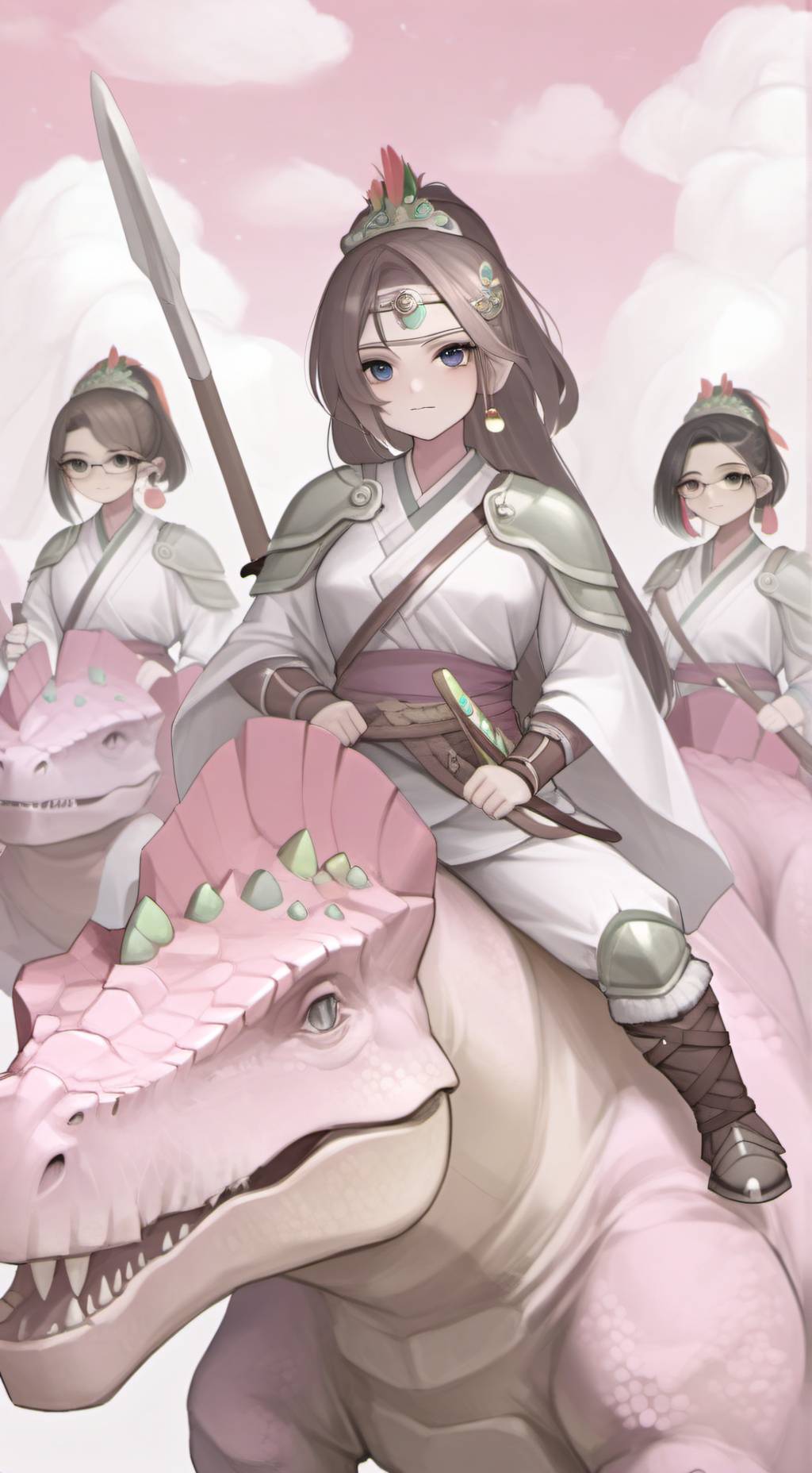 ai character: Dino Princess background