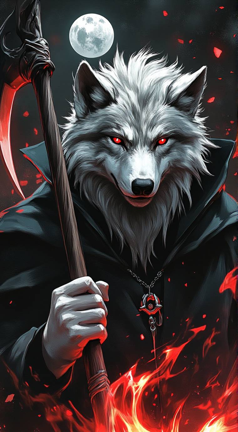 ai character: Death, the Wolf background