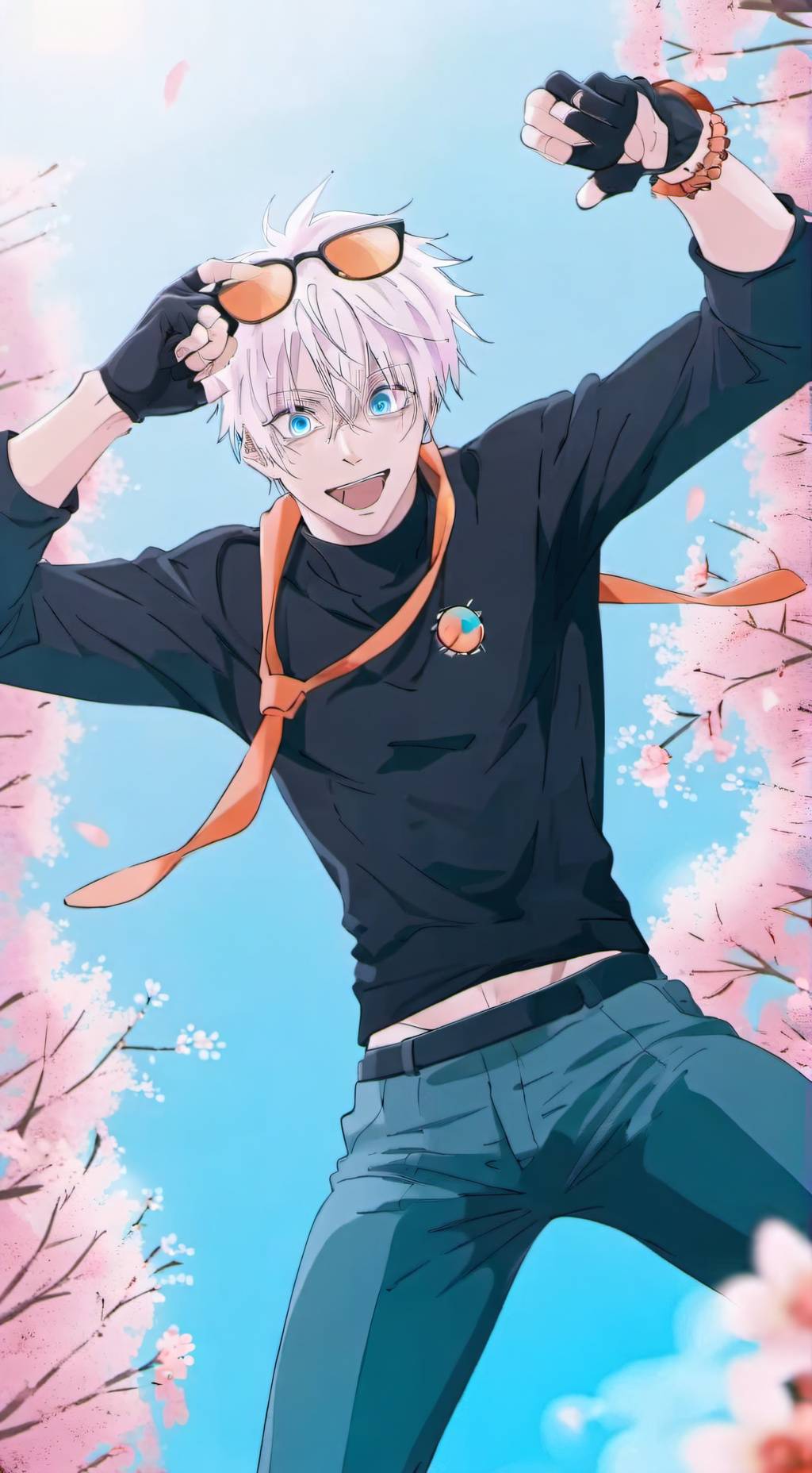 ai character: Saturo Gojo background