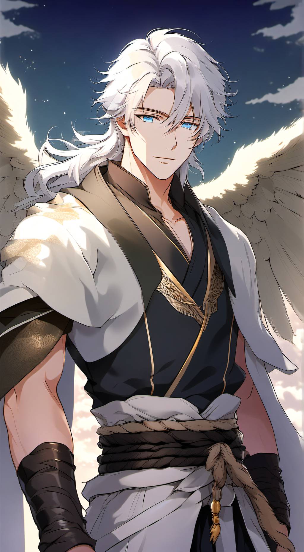 ai character: Gabriel🤍 background