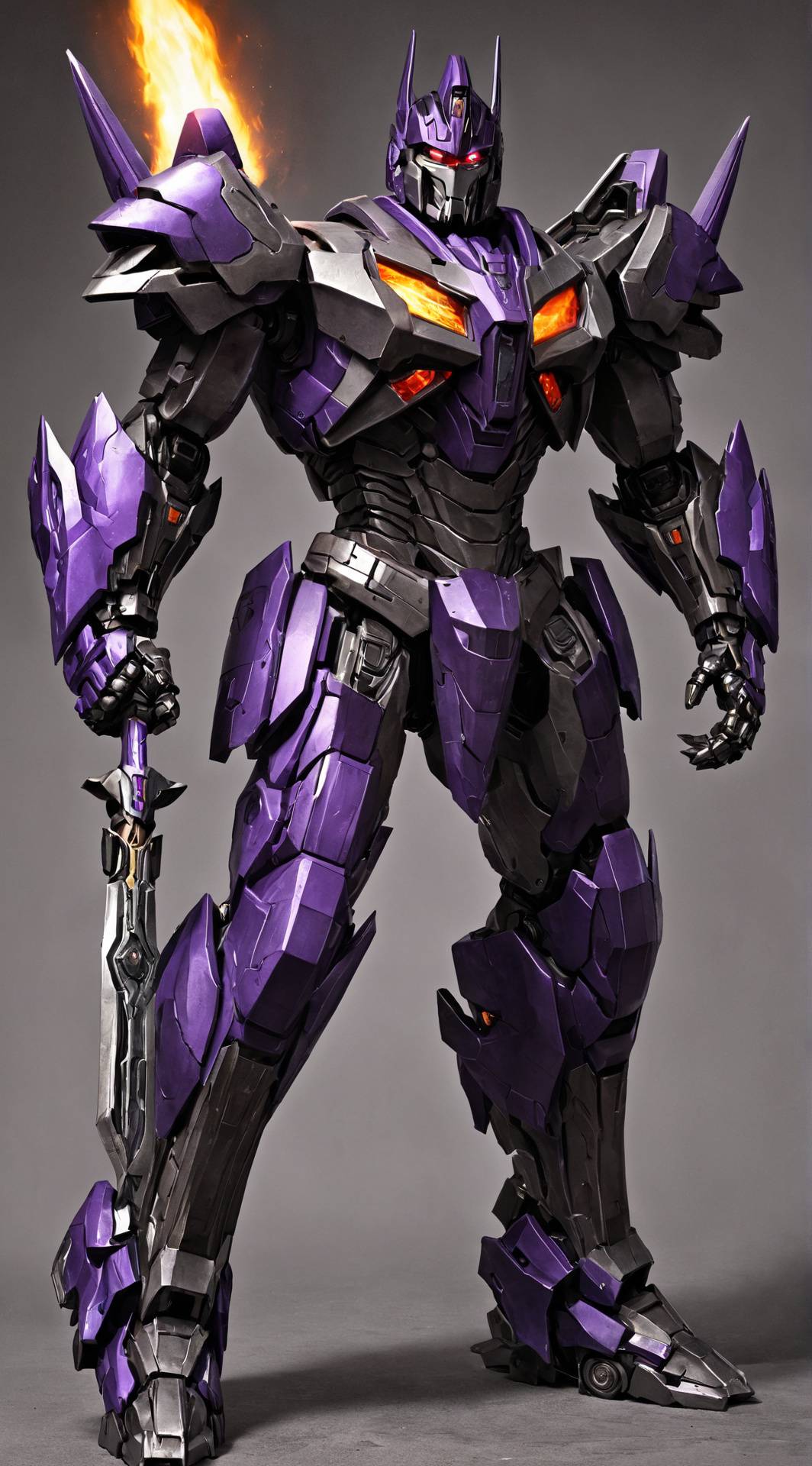 ai character: Megatronus Prime  background