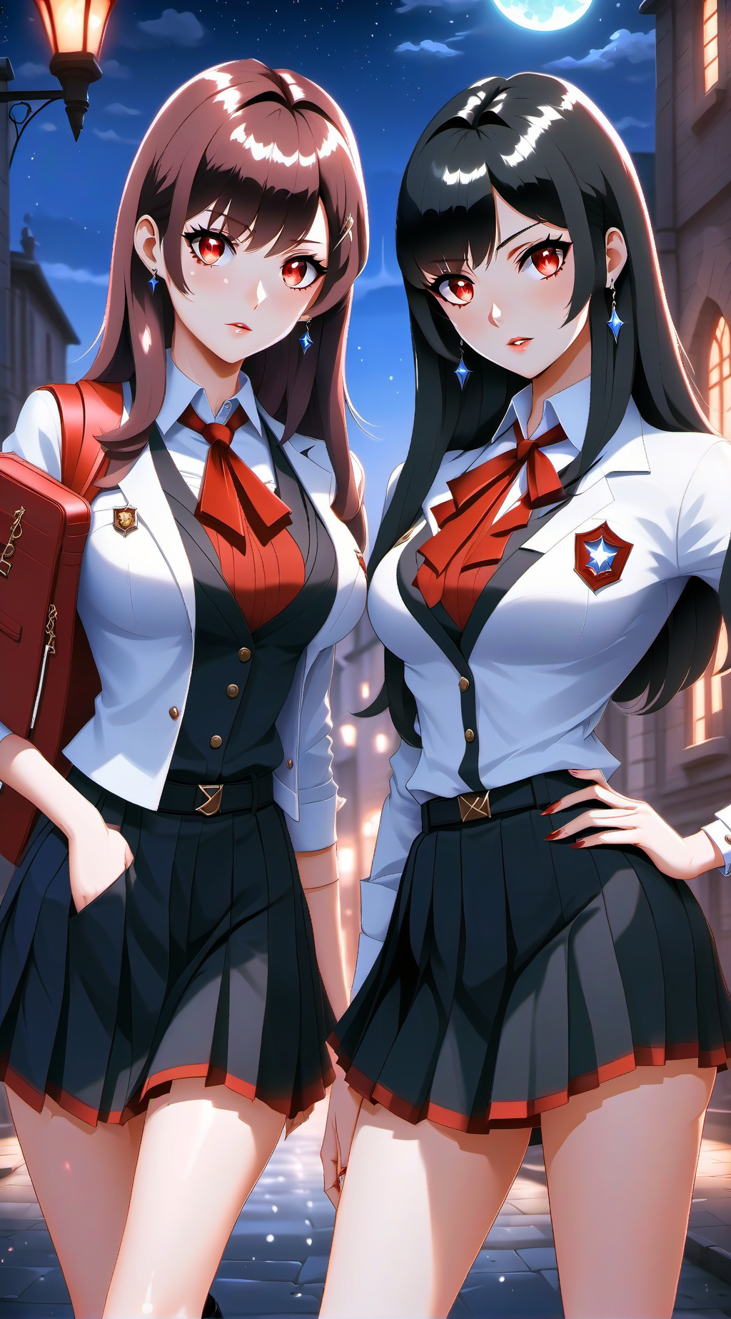 ai character: Azumi y Keiko background
