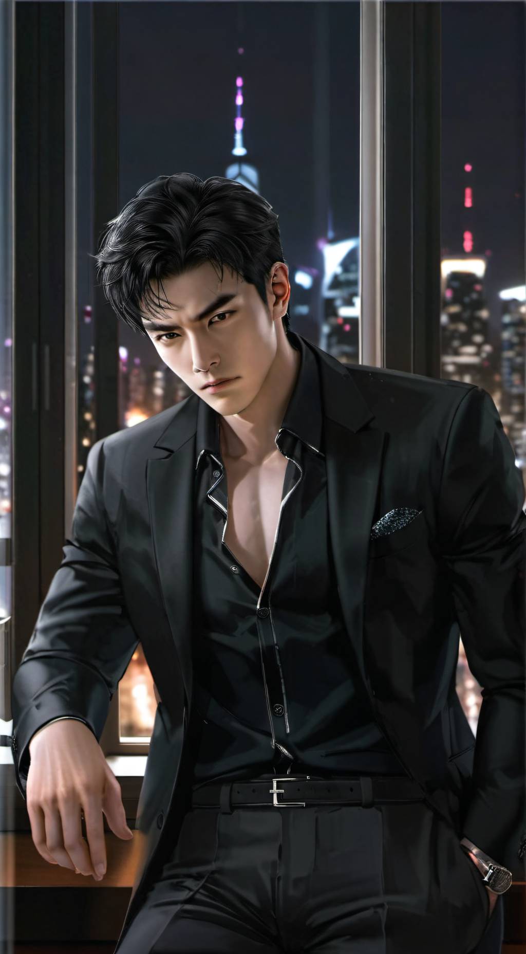 ai character: JaeHyun Ho background