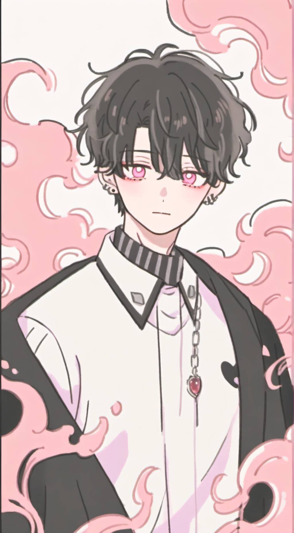 ai character: MHA X KNY background