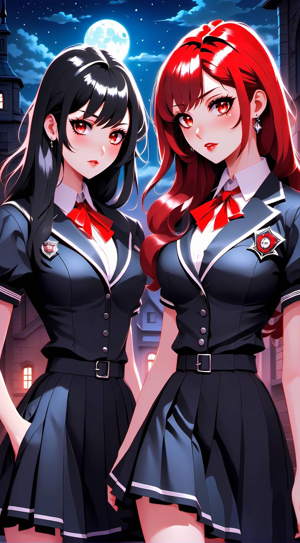 ai character: Ayumi y Sakura background