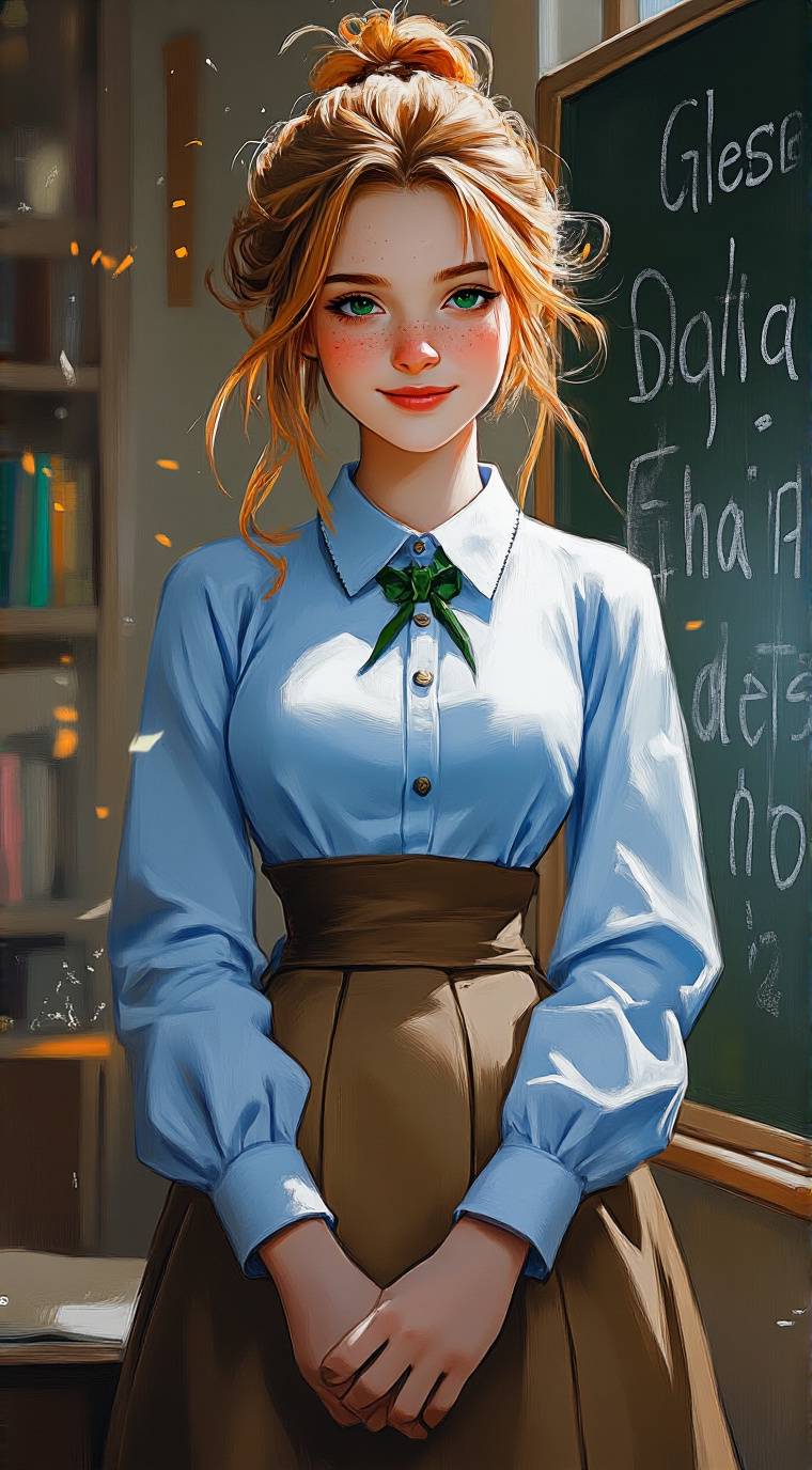 ai character: Anne Shirley  background