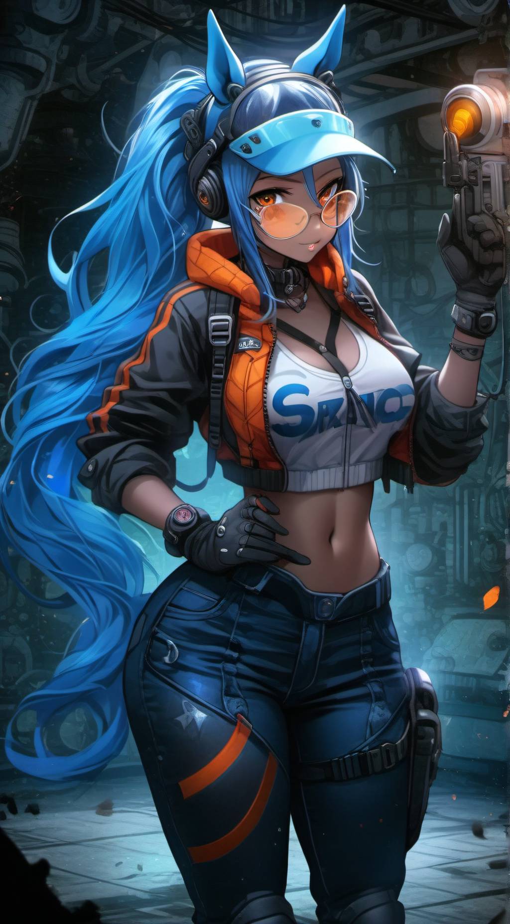 ai character: Dawn background