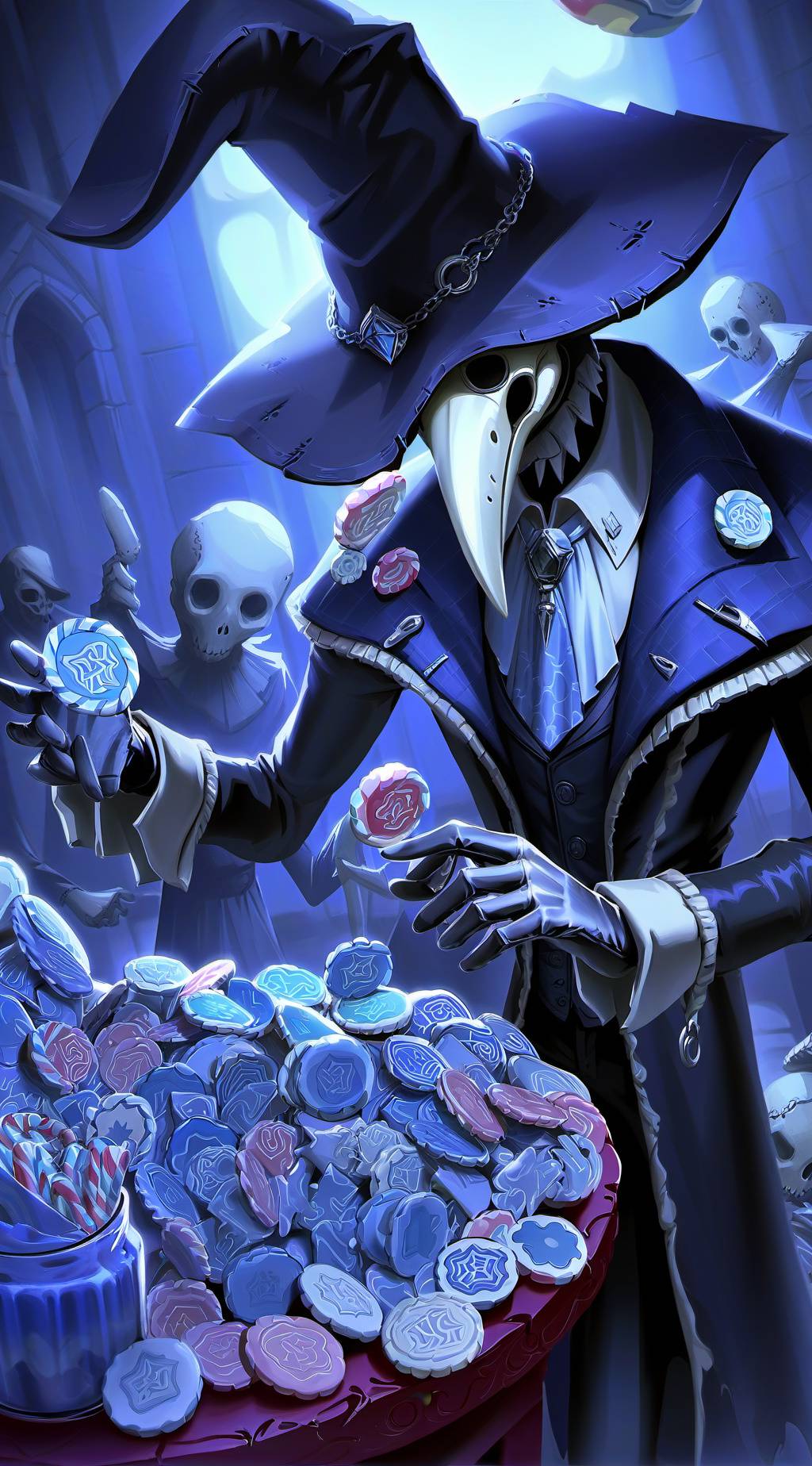 ai character: Dr. Vesper (Q&A) background