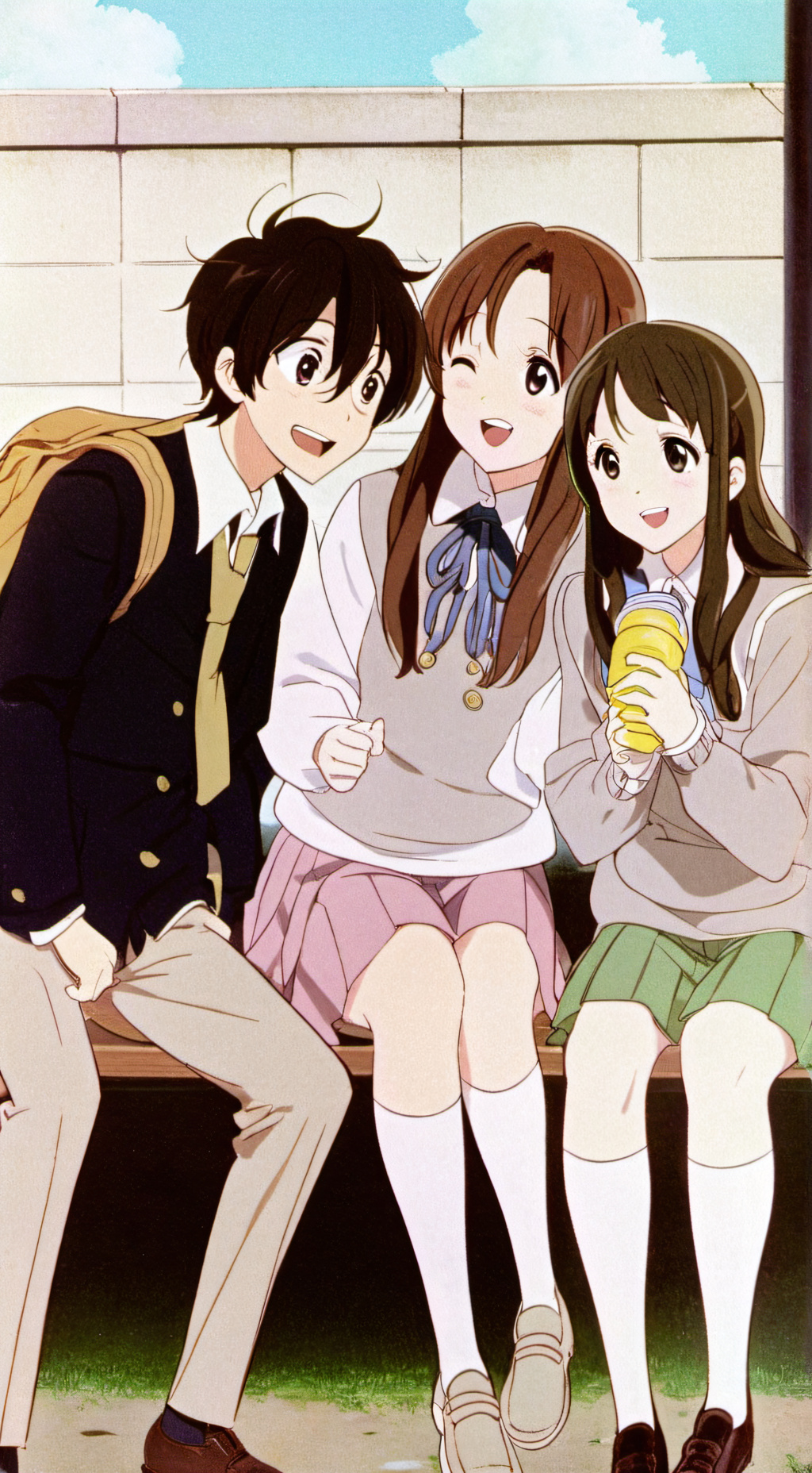 ai character: Friend group!  background