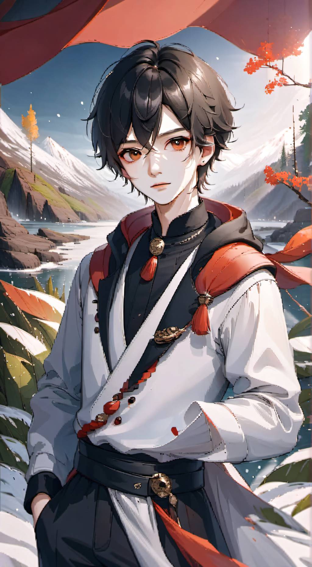 ai character: 辰黑 background