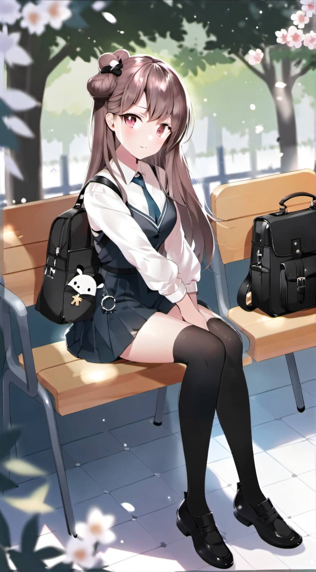 ai character: Sakura background