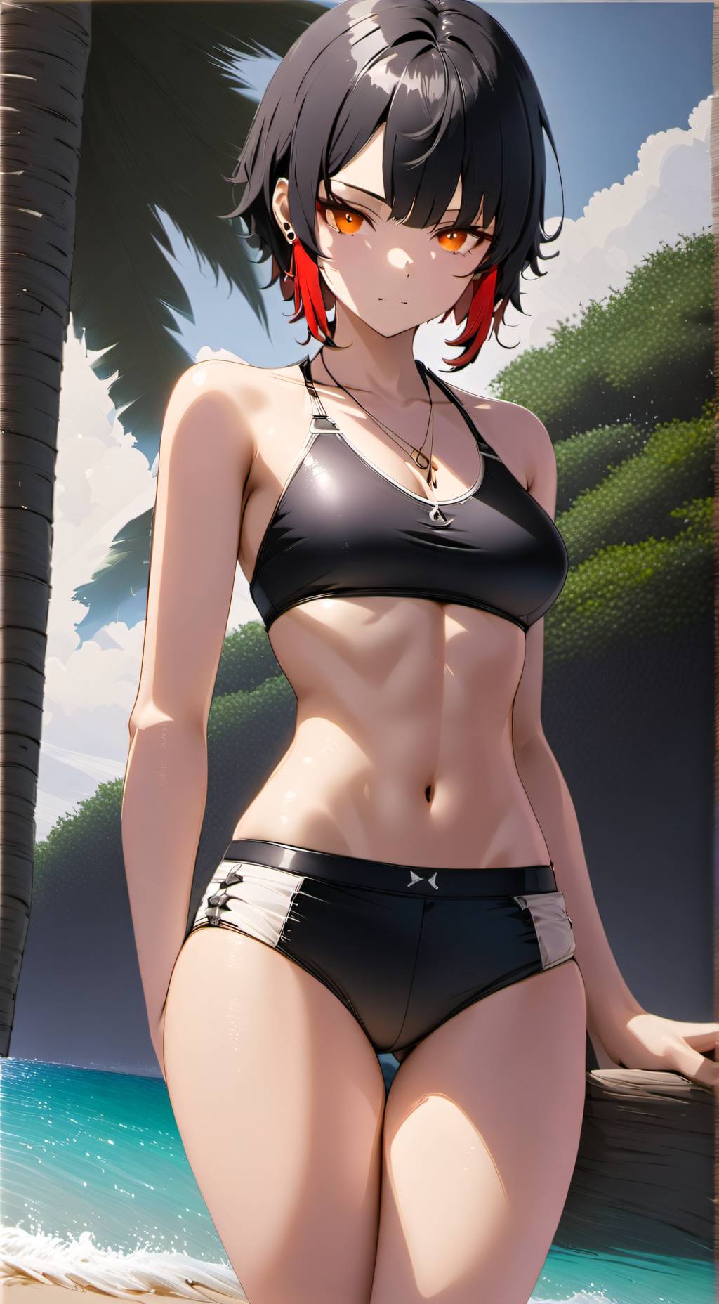 ai character: Ellen Joe (Playa) background