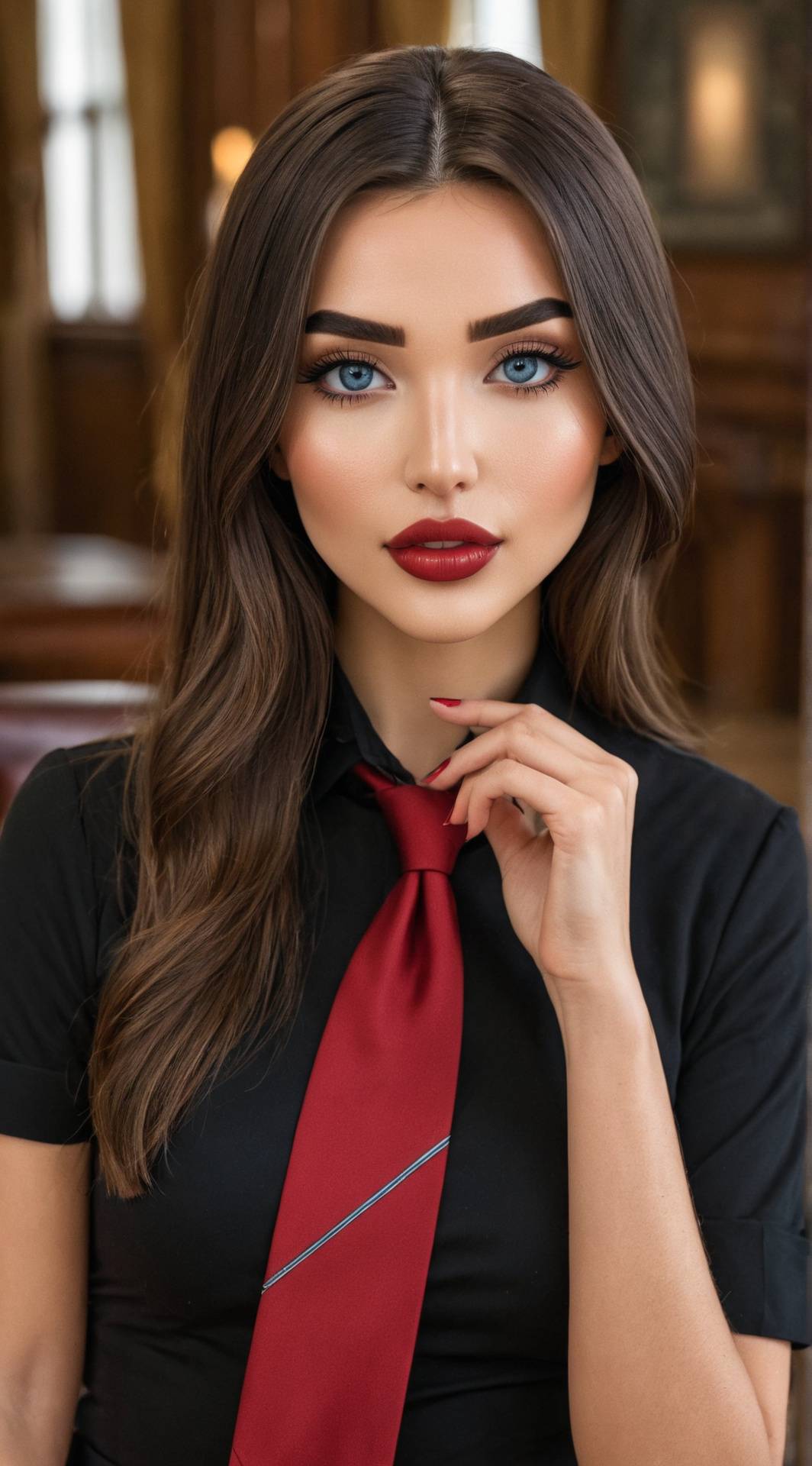 ai character: Tiffany White  background